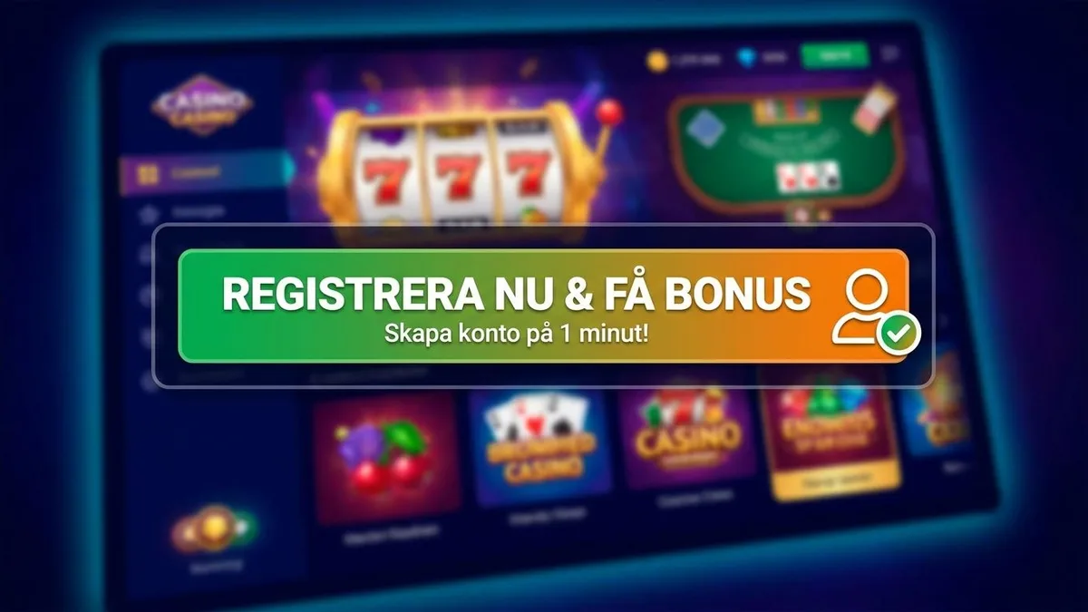 Registrera dig med bonus