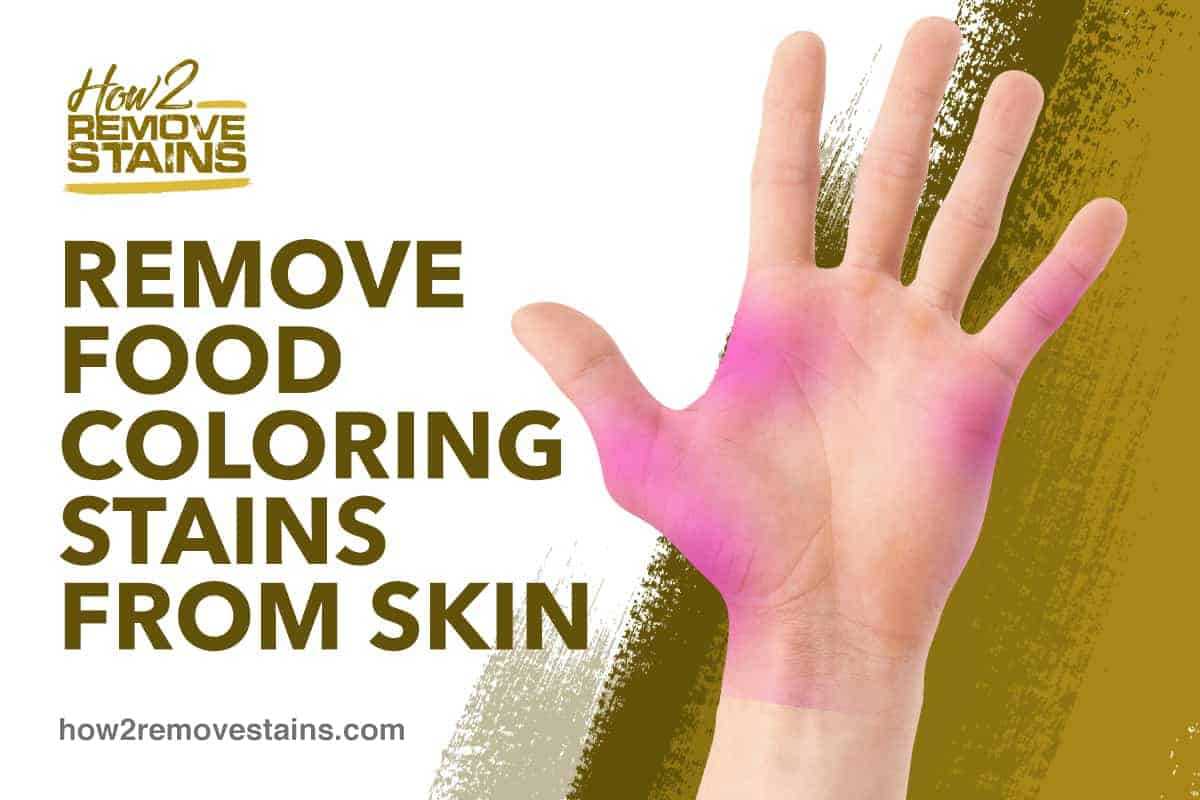 Hur man tar bort matfärgningsfläckar från huden