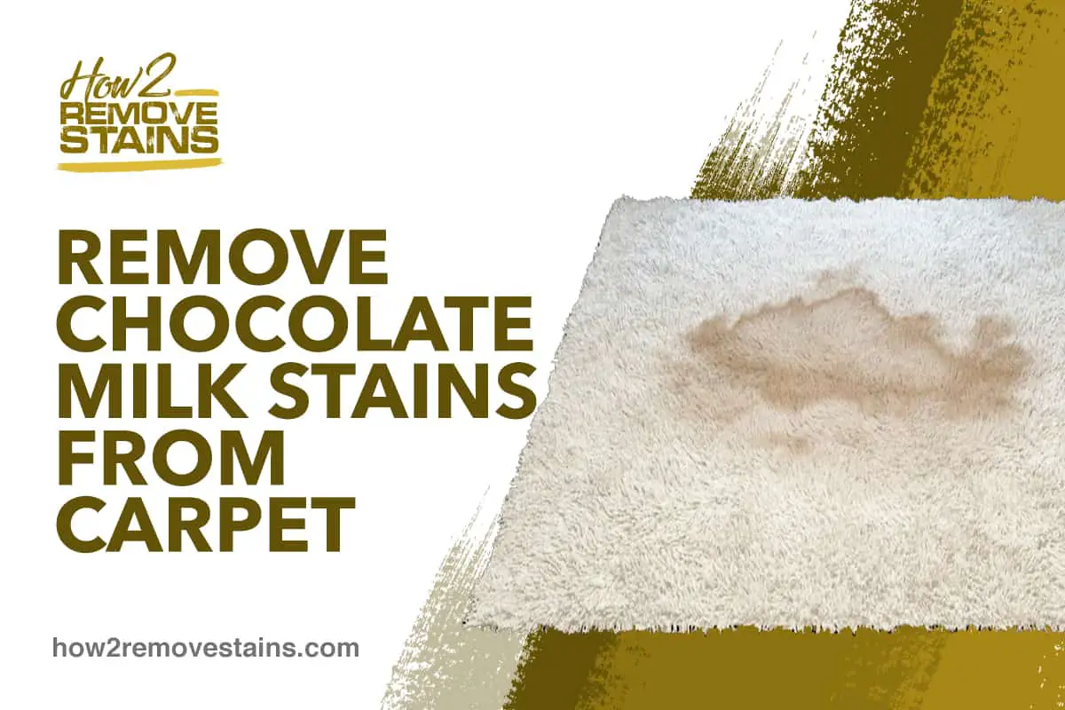 Hur man tar bort chokladmjölksfläckar från mattan
